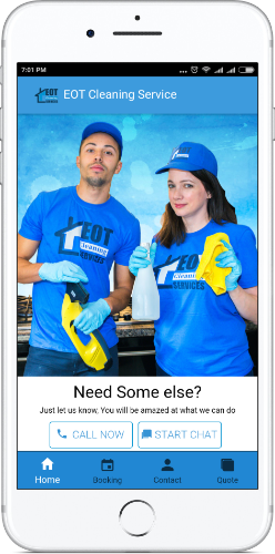 End Of Tenancy Cleaning Services Mobile App